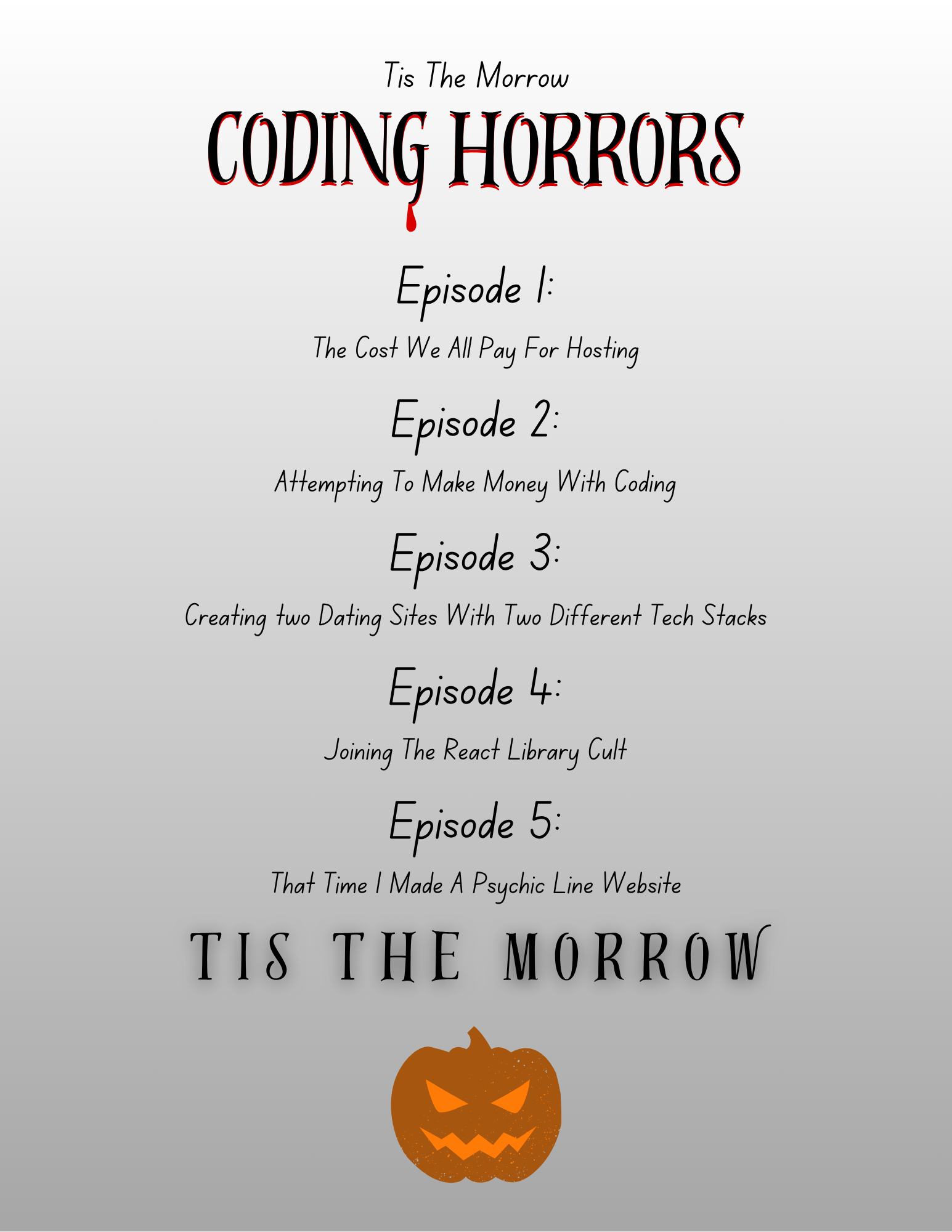Coding Horrors Original - Promo Flyer